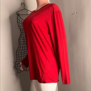 Patagonia Mens Long Sleeve Tee burgundy color